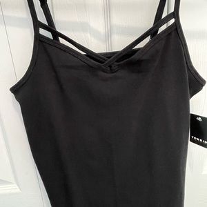 Torrid Black Strappy Foxy Tank Top